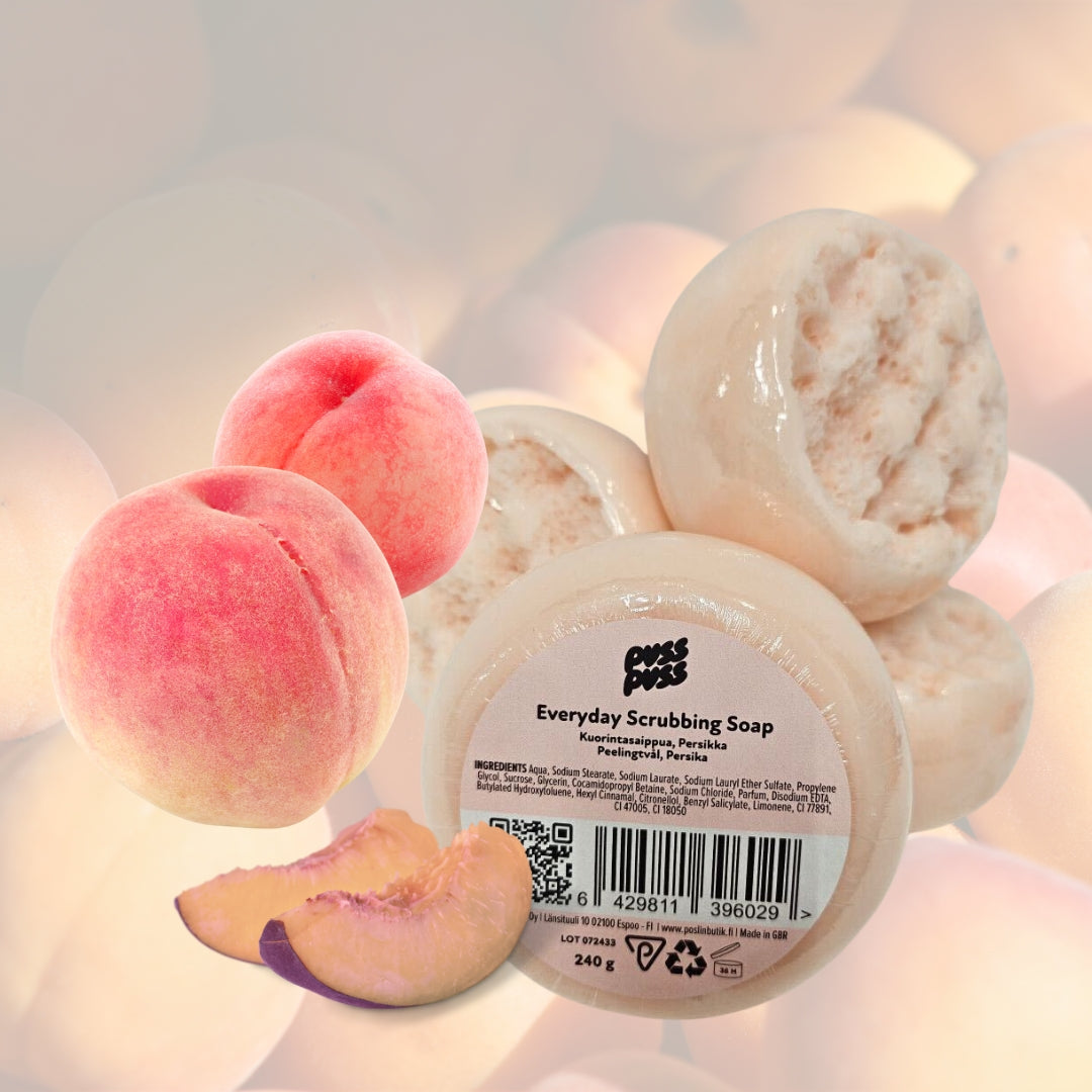 Puss Puss Everyday Scrubbing Soap - herkullisen tuoksuinen kuorintasaippua