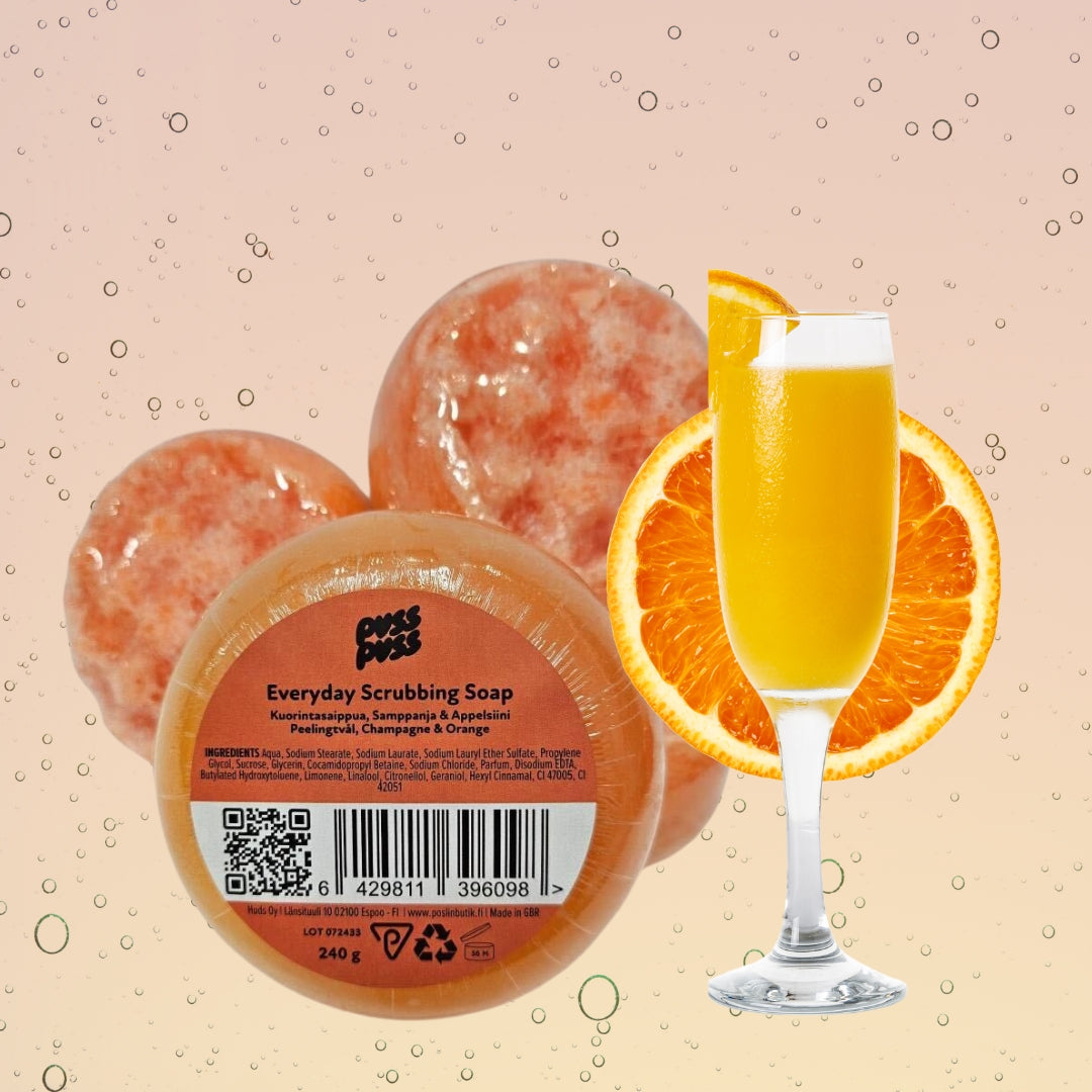 Puss Puss Everyday Scrubbing Soap - herkullisen tuoksuinen kuorintasaippua