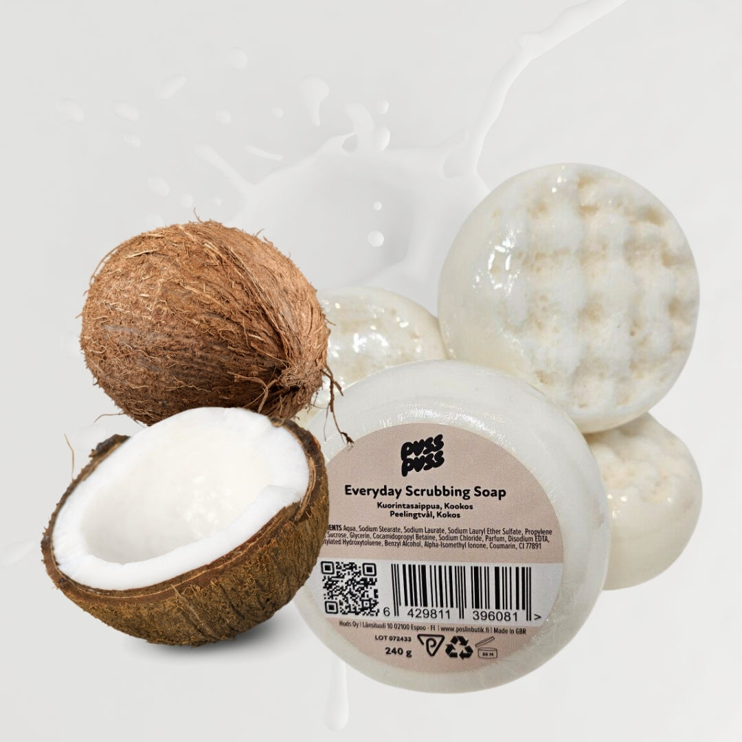 Puss Puss Everyday Scrubbing Soap - herkullisen tuoksuinen kuorintasaippua