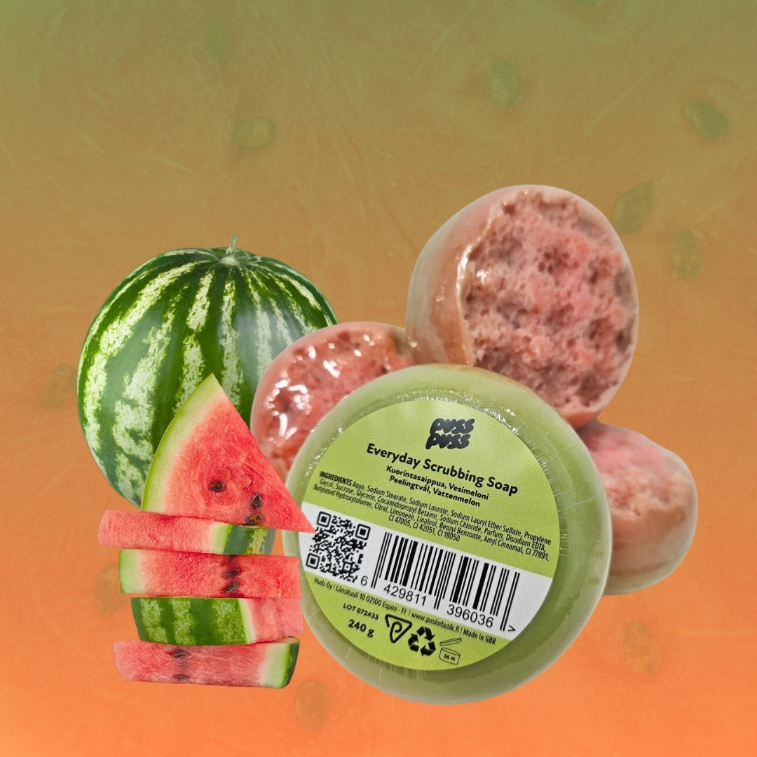 Puss Puss Everyday Scrubbing Soap - herkullisen tuoksuinen kuorintasaippua