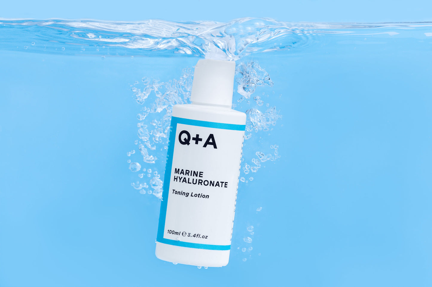 Q+A Marine Hyaluronate Toning Lotion - kosteuttava kasvovesi vettä sitova hyaluronihappo