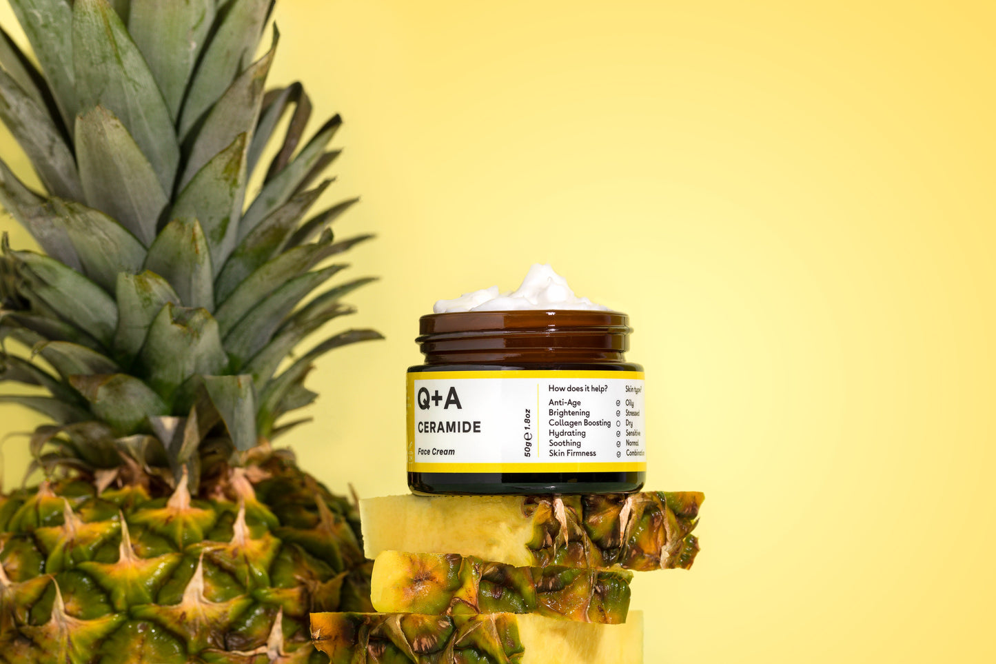 Q+A Ceramide Face Cream - kosteusvoide kuivalle iholle keramidivoide