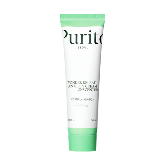 Purito Wonder Releaf Centella Cream Unscented - hajusteeton rauhoittava voide