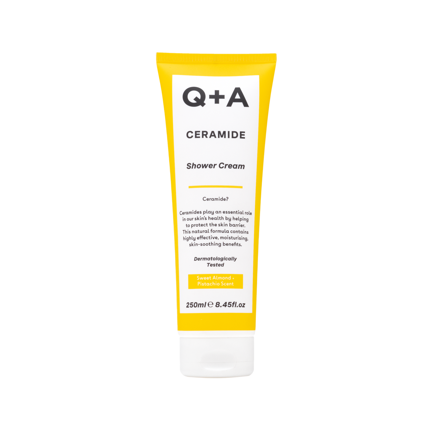 Q+A Ceramide Shower Cream keramideja sisältävä suihkusaippua kuivalle iholle