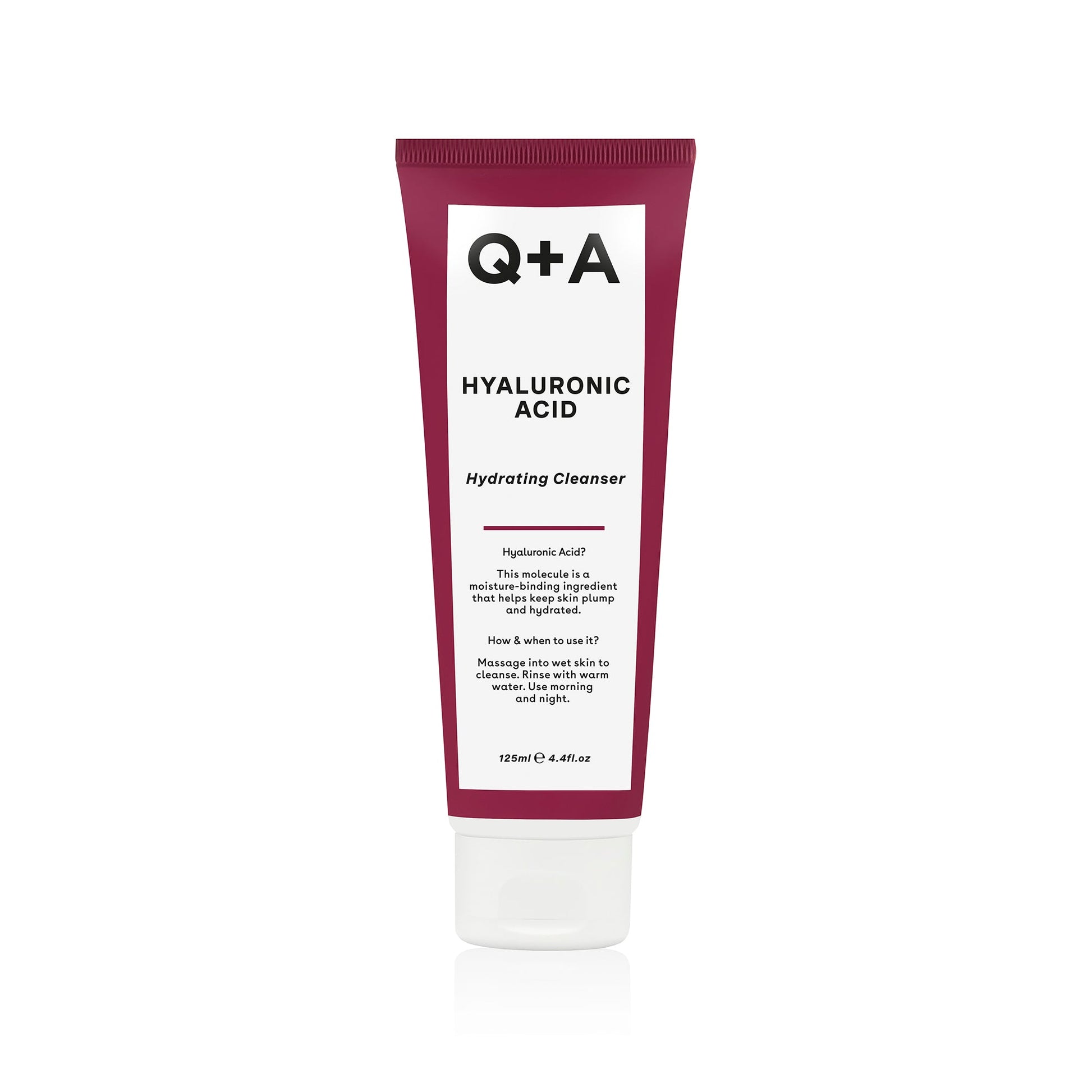 Q+A Hyaluronic Acid Hydrating Cleanser - kosteuttava kasvojenpuhdistusaine