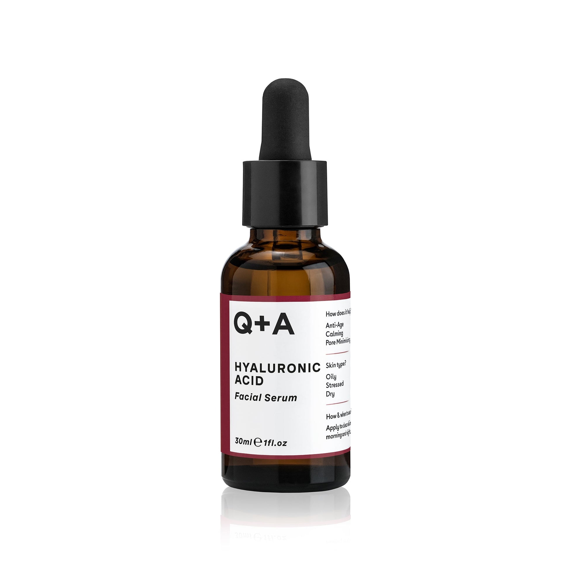 Q+A Hyaluronic Acid Facial Serum - kosteuttava seerumi