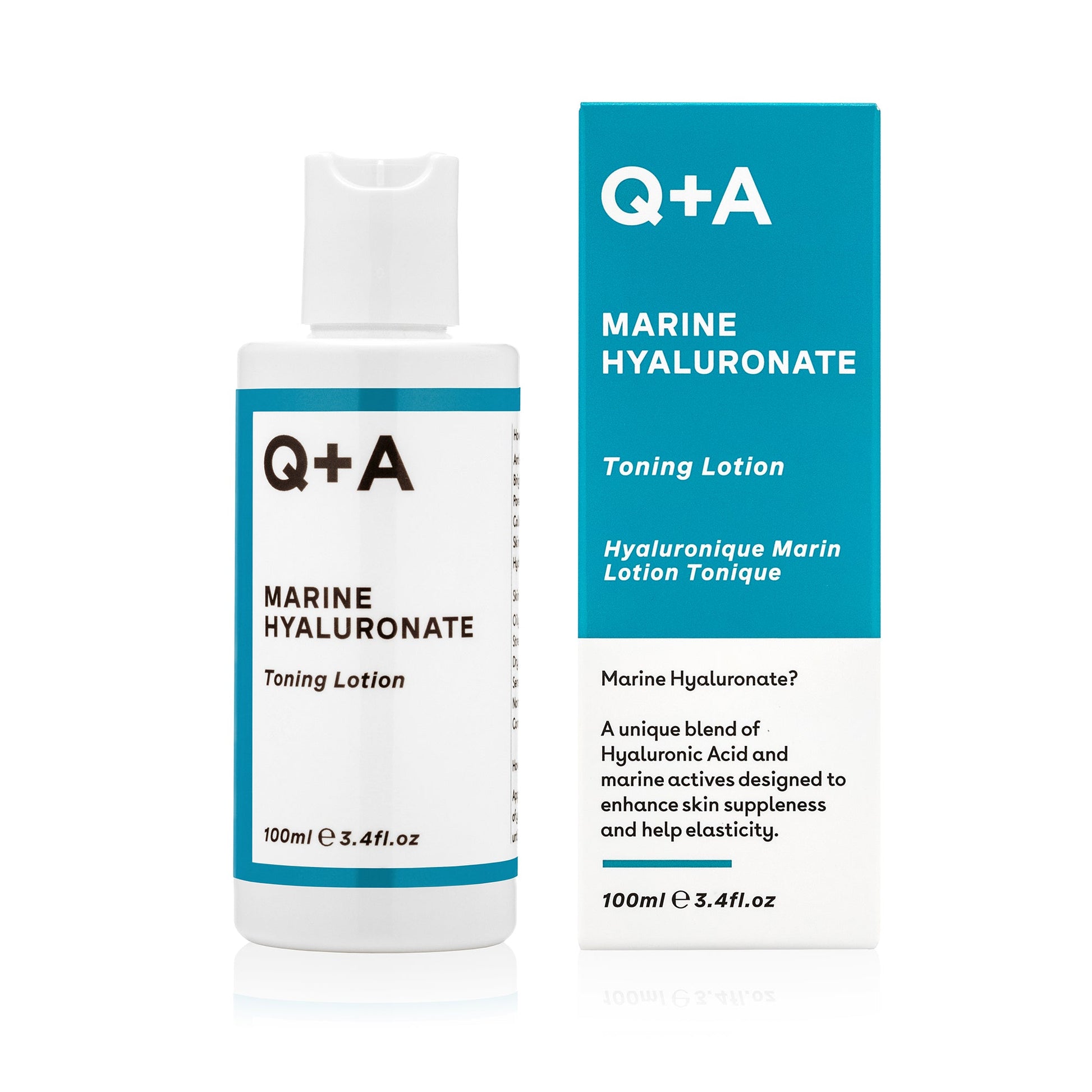 Q+A Marine Hyaluronate Toning Lotion - kosteuttava kasvovesi pakkaus