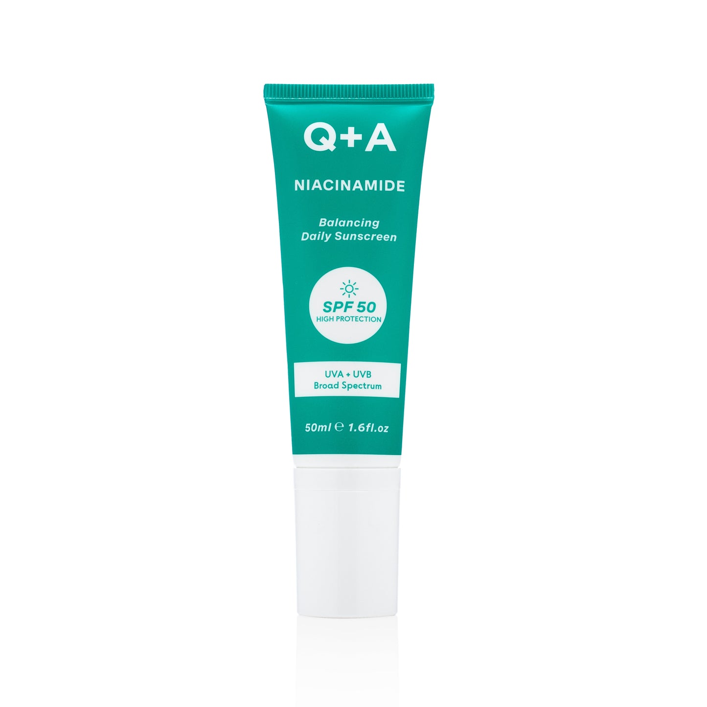 Q+A Niacinamide Balancing Daily Sunscreen SPF50 tasapainottava aurinkovoide