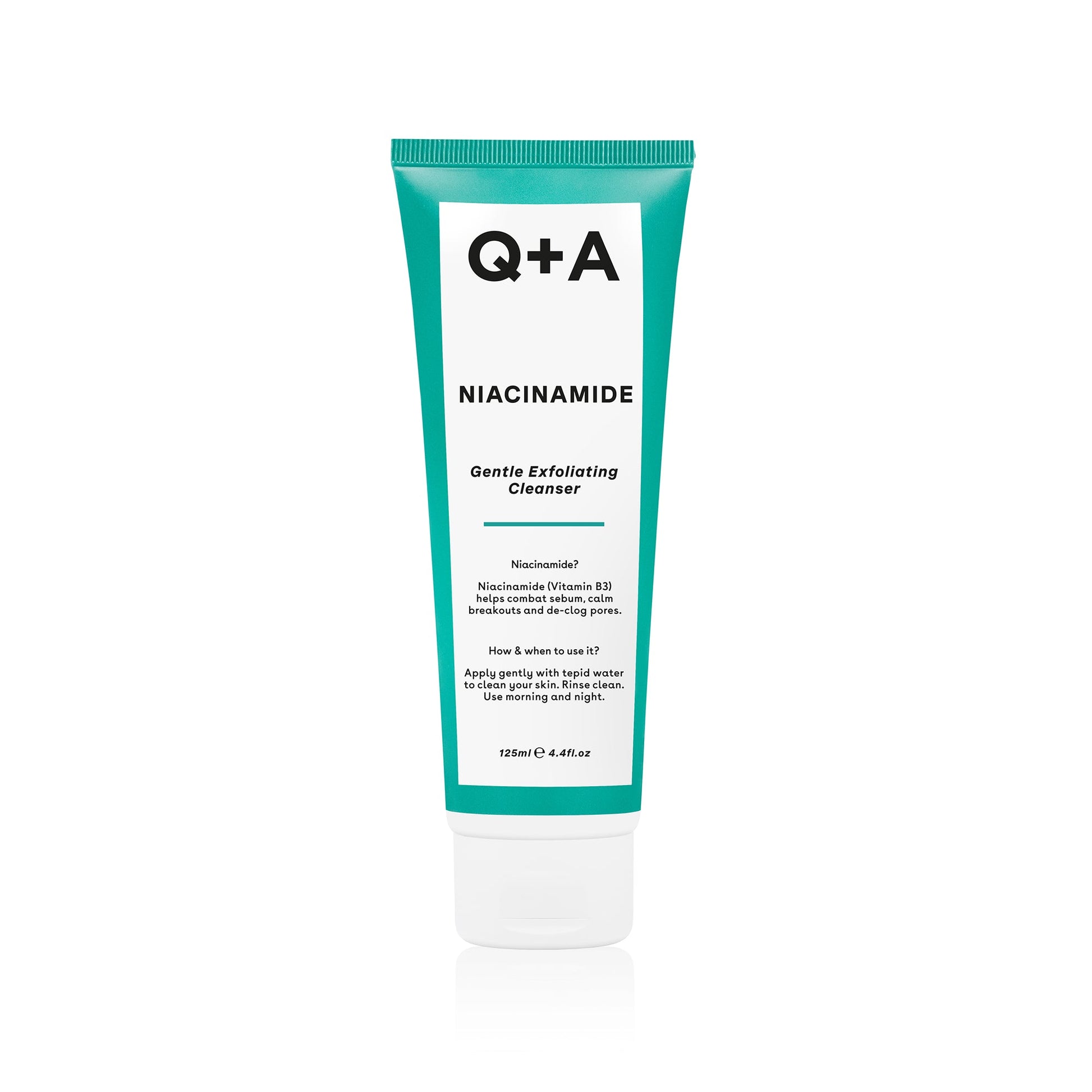 Q+A Niacinamide Gentle Exfoliating Cleanser - kuoriva kasvojen puhdistusaine