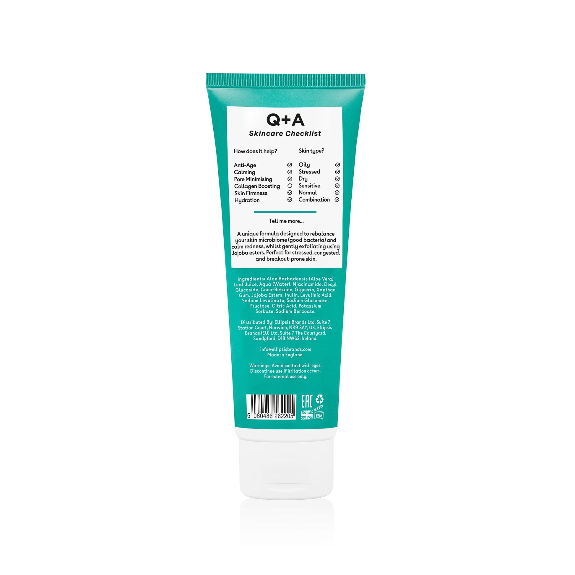 Q+A Niacinamide Gentle Exfoliating Cleanser - kuoriva kasvojen puhdistusaine back