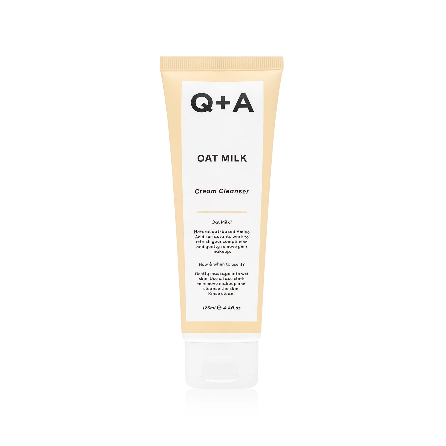 Q+A Oat Milk Cream Cleanser - kasvojenpuhdistusaine kuivalle iholle 