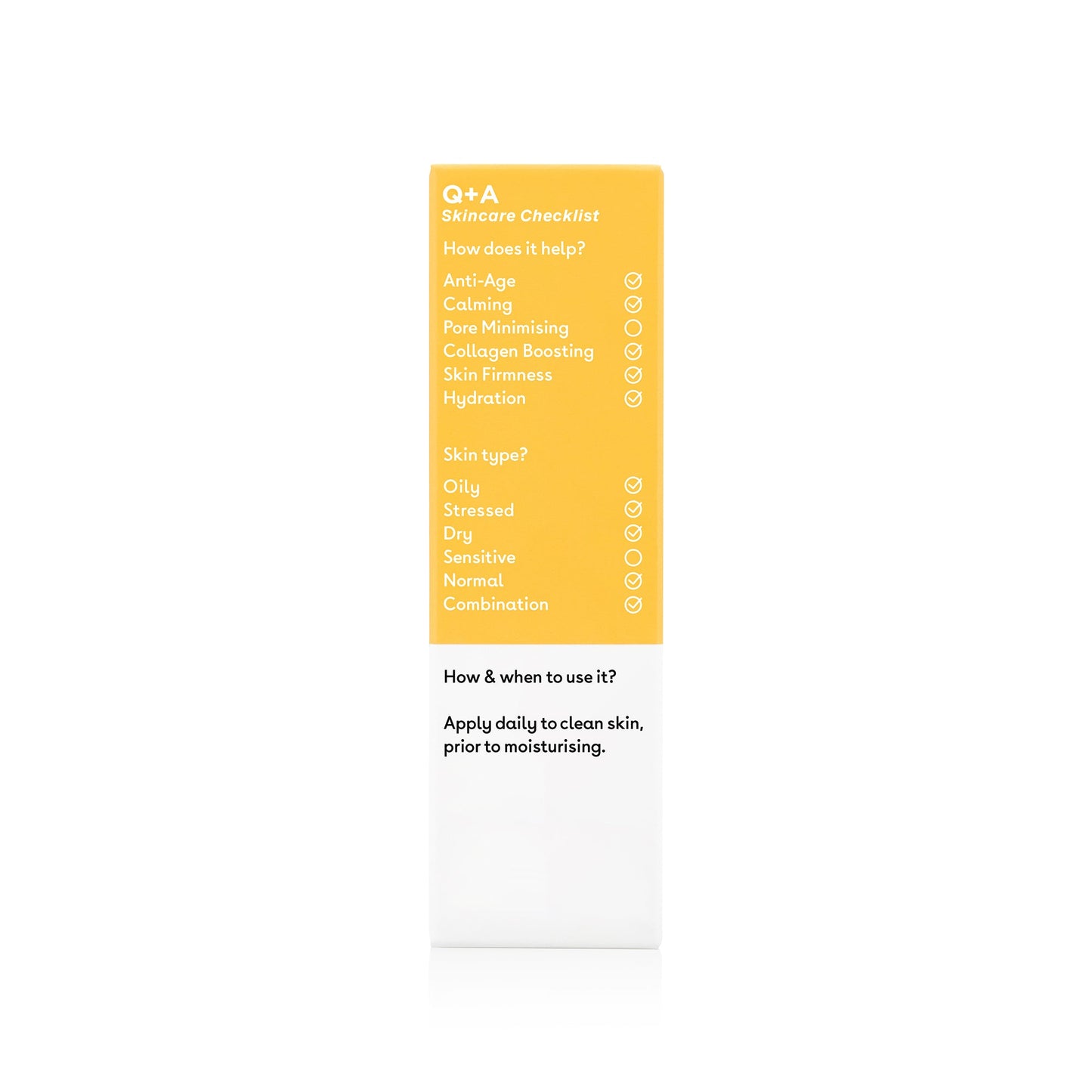 Q+A Peptide Facial Serum -anti-age-seerumi side