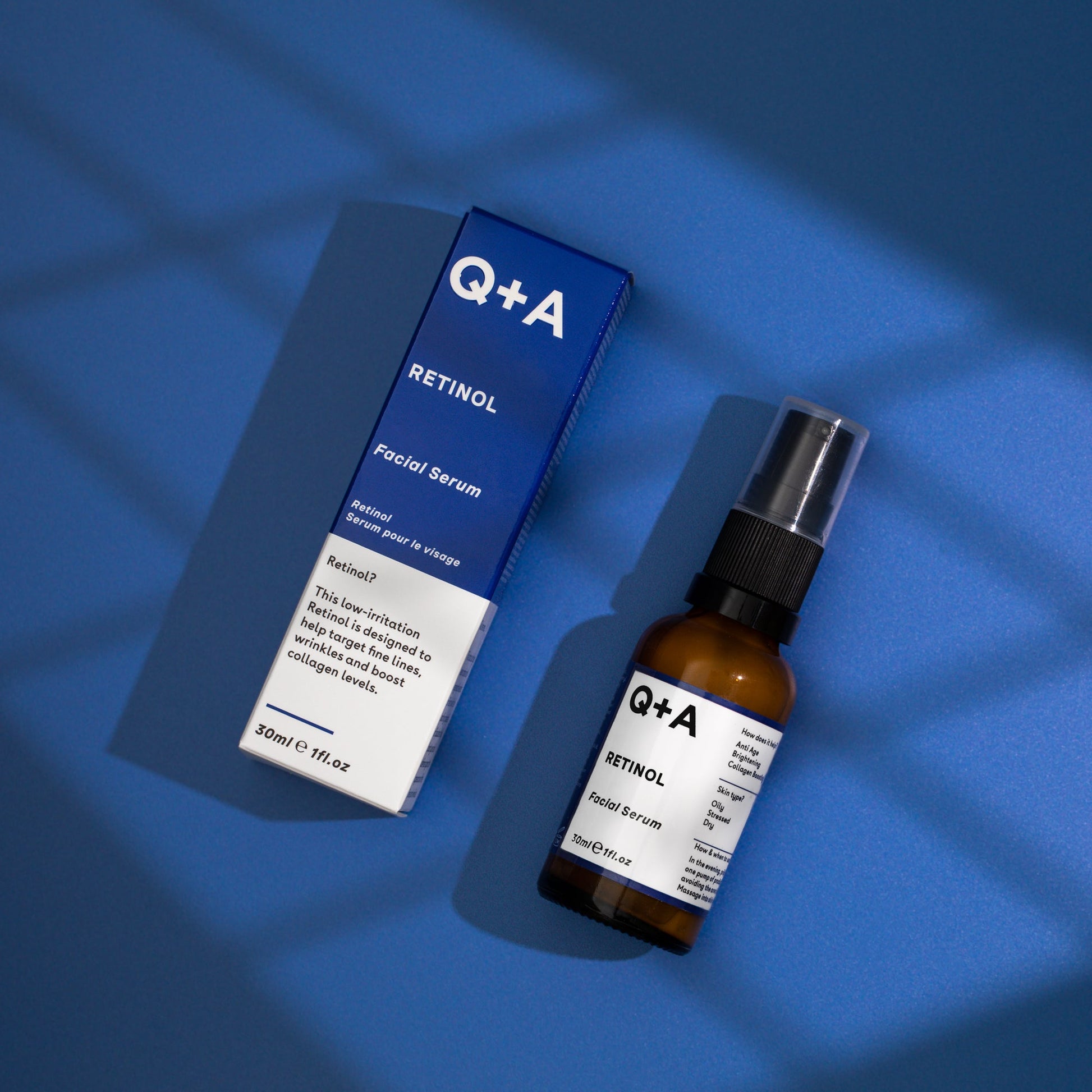 Q+A Retinol Facial Serum - anti-age-seerumi retinoli