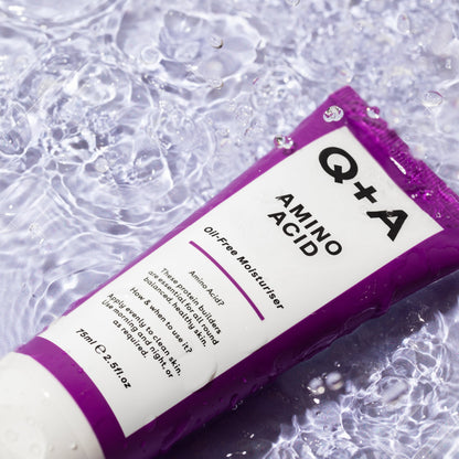 Q+A Amino Acid Oil Free Moisturiser - öljytön kosteusvoide aminohappokosteusvoide tuubissa