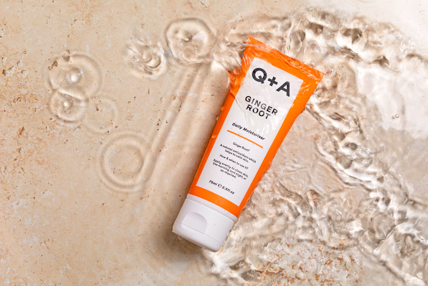 Q+A Ginger Root Daily Moisturiser -kosteusvoide antioksidanttinen