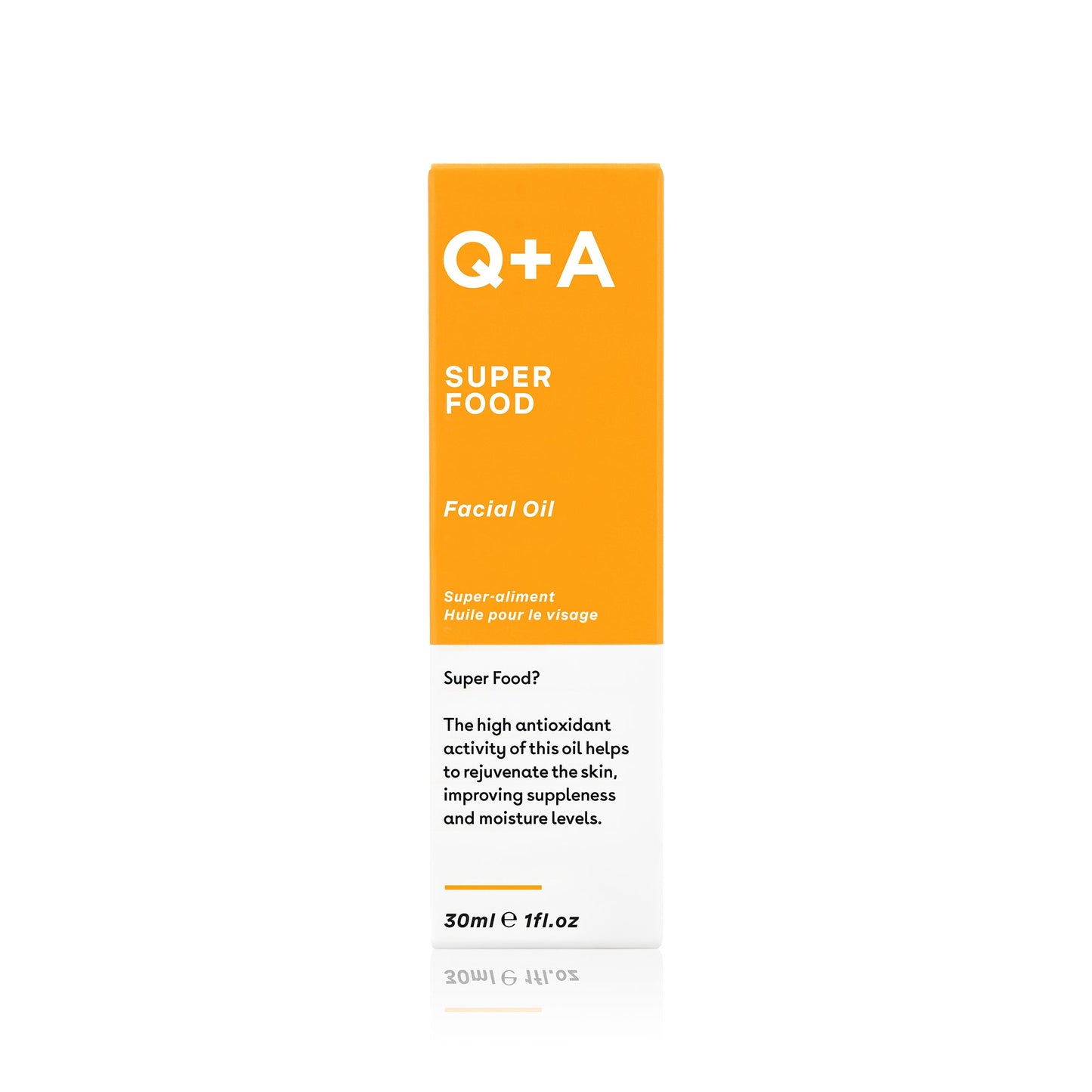 Q+A Super Food Facial Oil -kasvoöljy back